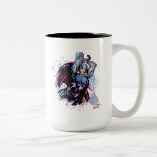 Thor Watercolor Character Graphic Two-Tone Coffee Mug