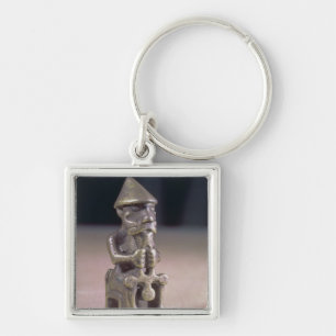 Thor with a hammer, statuette found in Iceland Keychain