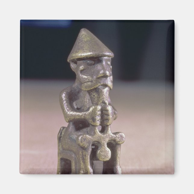 Thor with a hammer, statuette found in Iceland Magnet (Front)