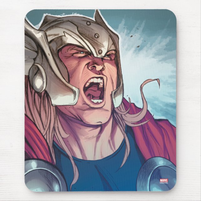 Thor Yell Comic Panel Mouse Pad (Front)