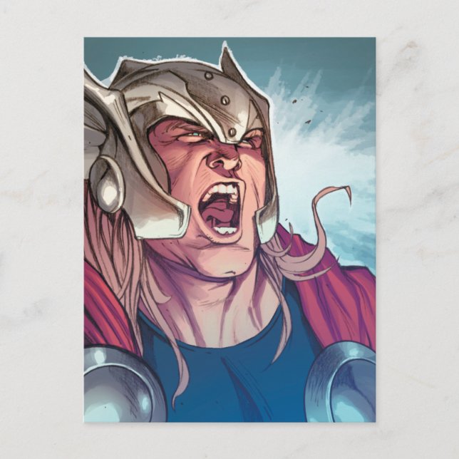 Thor Yell Comic Panel Postcard (Front)