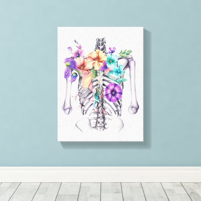 Thoracic cage canvas print (Insitu(Wood Floor))
