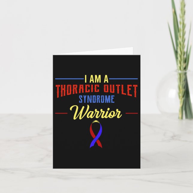 Thoracic Outlet Syndrome Awareness Advocate Tos Wa Card (Front)