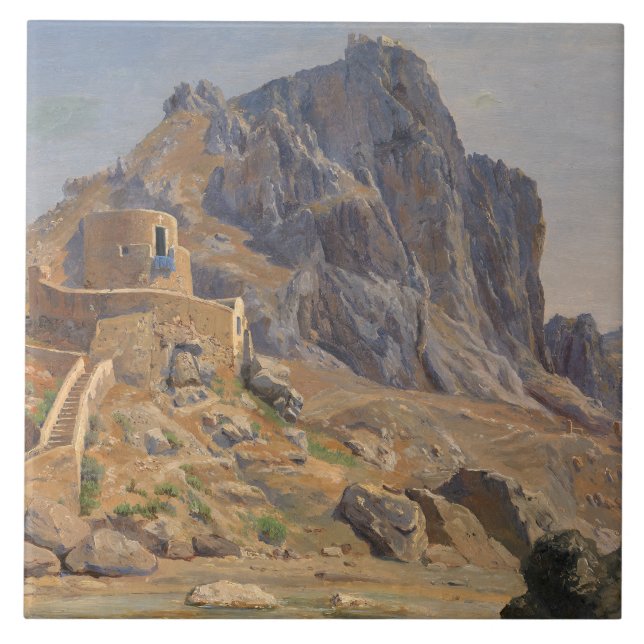 Thorald Laessoe - View of Marina Piccola, Capri Tile (Front)