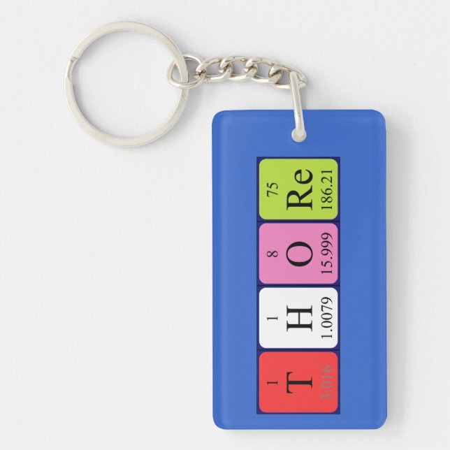 Thore periodic table name keyring (Front)
