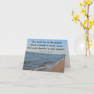 Thoreau Chaque instant Citation Carte de graduatio