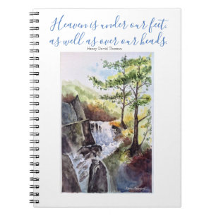 Thoreau Inspiration Quote Art Notebook