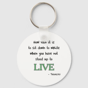 Thoreau on Writing Keychain