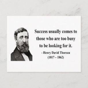 Thoreau Quote 7b Postcard