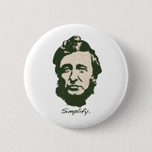 Thoreau - Simplify 2 Inch Round Button
