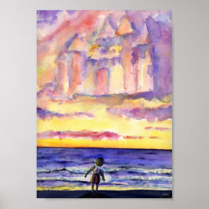 Thoreau's Sunset Poster