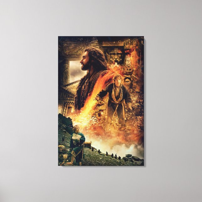 THORIN OAKENSHIELD™ and BILBO BAGGINS™ in Erebor Canvas Print (Front)