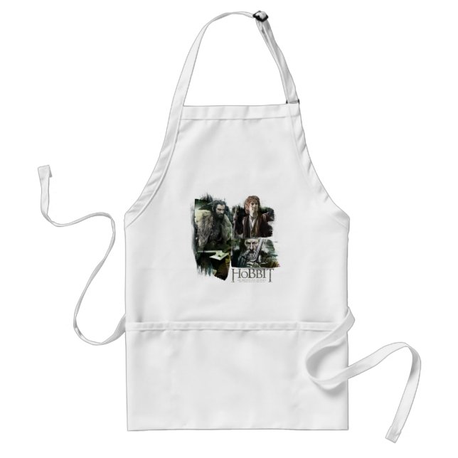 THORIN OAKENSHIELD™, BILBO BAGGINS™, & Gandalf Art Standard Apron (Front)