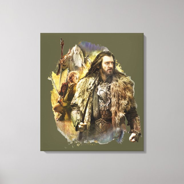 THORIN OAKENSHIELD™, BILBO BAGGINS™, Gandalf Canvas Print (Front)