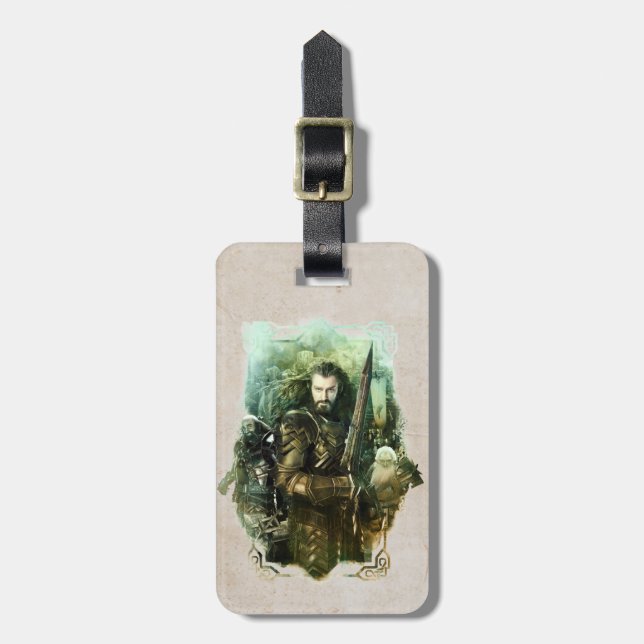 THORIN OAKENSHIELD™, Dwalin, & Balin Graphic Luggage Tag (Front Vertical)