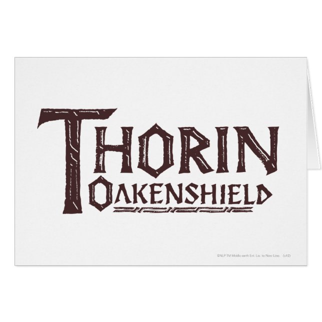 THORIN OAKENSHIELD™ Logo Brown (Front Horizontal)