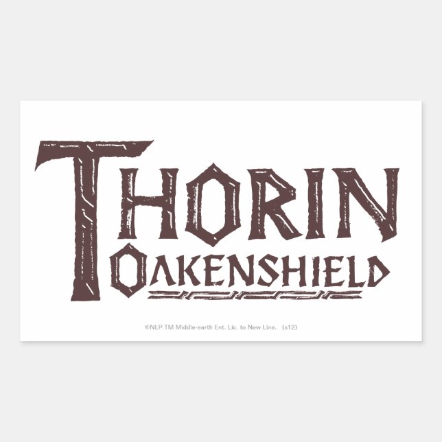 THORIN OAKENSHIELD™ Logo Brown Sticker (Front)
