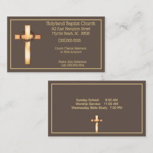 Thorn Crown Cross Church Business Cards
