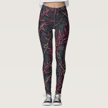 Thorned Briar Grunge: Dark Pink & Copper Organic 