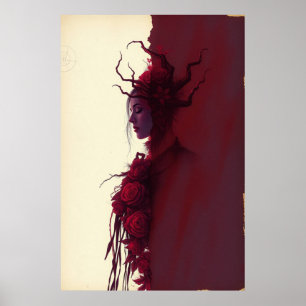 Thorns & Grace: Crimson Bloom Poster
