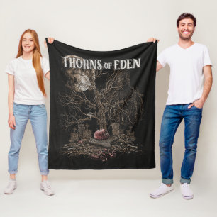 Thorns of Eden - Gothic Streetwear Design Fleece Blanket