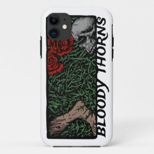 Thorns Skull Roses Feet Medieval Coloured Floral iPhone 11 Case