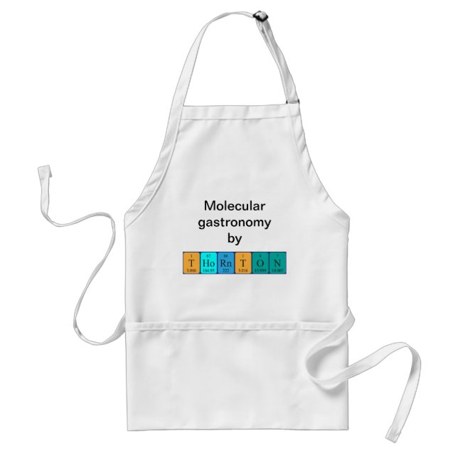 Thornton periodic table name apron (Front)