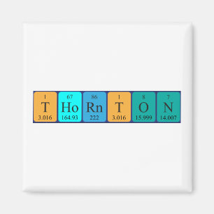 Thornton periodic table name magnet