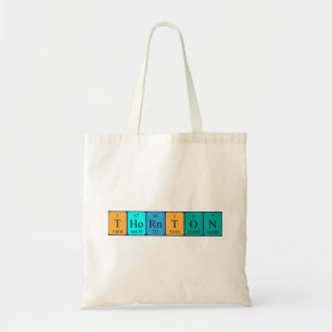 Thornton periodic table name tote bag