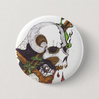 Thorny Skull Button