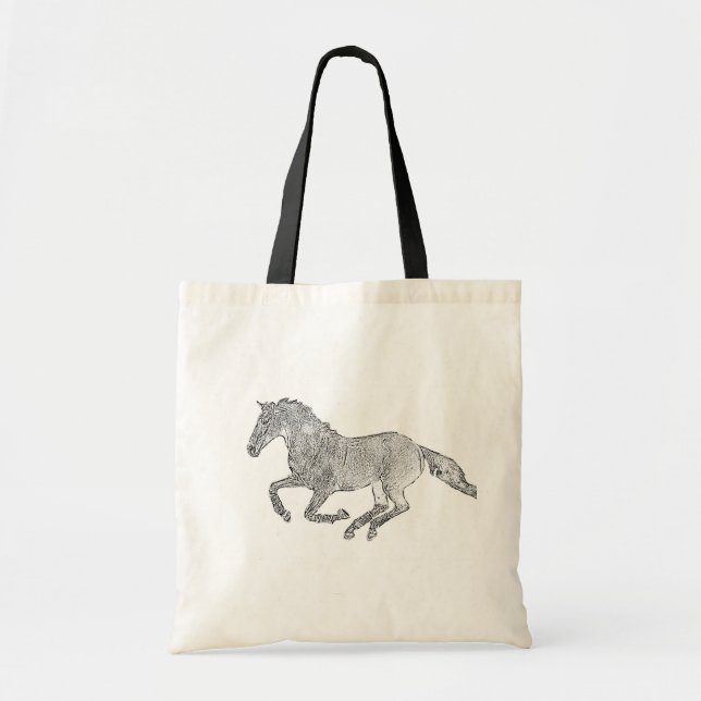 Thoroughbred Gallop Tote Bag (Front)