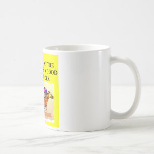 thoroughbred horse racing coffee mug