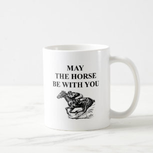thoroughbred horse racing coffee mug