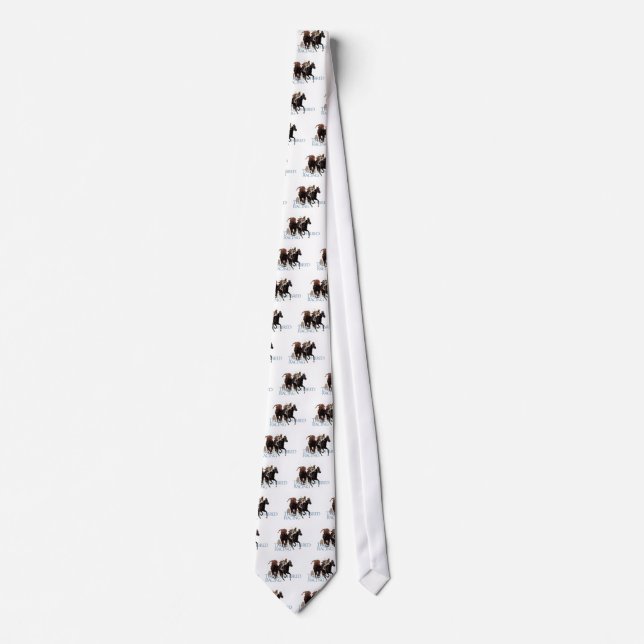 Thoroughbred Horse Racing Gifts Tie (Front)