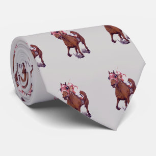 Thoroughbred Horse Wins Tie