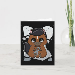 Thoroughbred Horse With Ribbon World Dyslexia Awar Card
