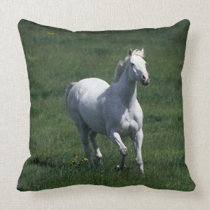 Thoroughbred Mare Throw Pillow