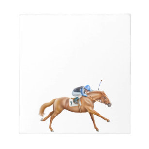 Thoroughbred Race Horse Notepad