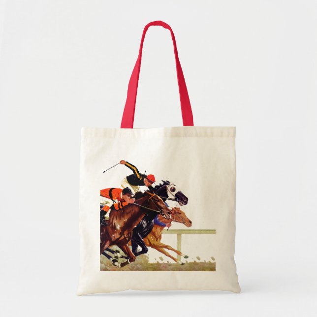 Thoroughbred Race Tote Bag (Front)