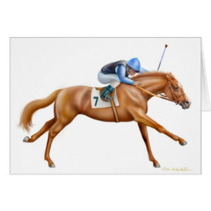 Thoroughbred Racehorse Card