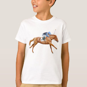 Thoroughbred Racehorse Kids T-Shirt