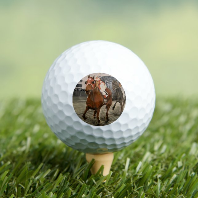 Thoroughbred Racehorse Underdog Wins Golf Balls (Insitu Tee)
