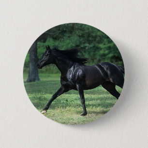 Thoroughbred Running 2 Inch Round Button