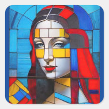 Thoroughly Modern Mona Cubist Design