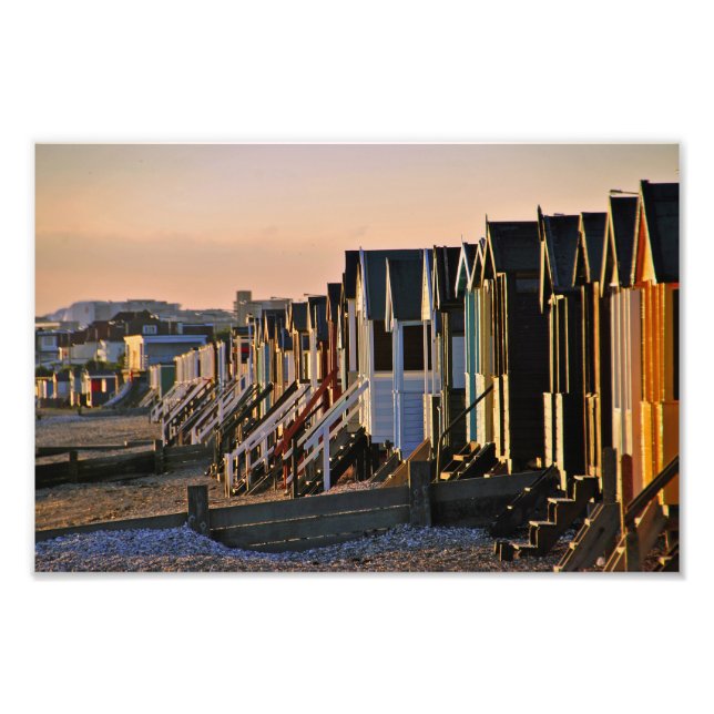 Thorpe Bay Beach Huts Essex England Photo Print (Front)