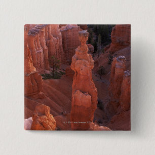 Thor's Hammer hoodoo on Navajo Trail 2 Inch Square Button