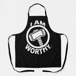 Thor's Hammer - I Am Worthy Apron