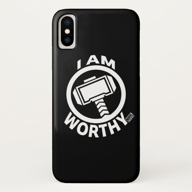 Thor's Hammer - I Am Worthy Case-Mate iPhone Case (Back)