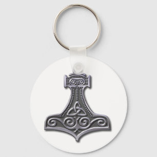 Thor's Hammer-silver Keychain