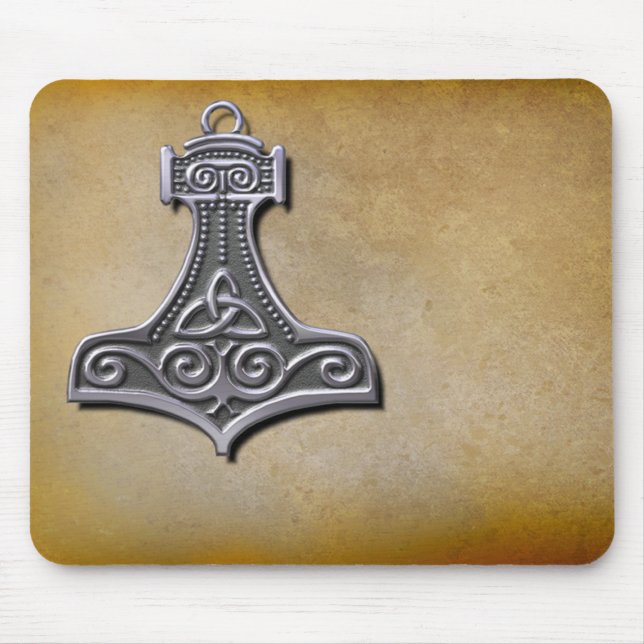 Thor's Hammer_Silver Mouse Pad (Front)